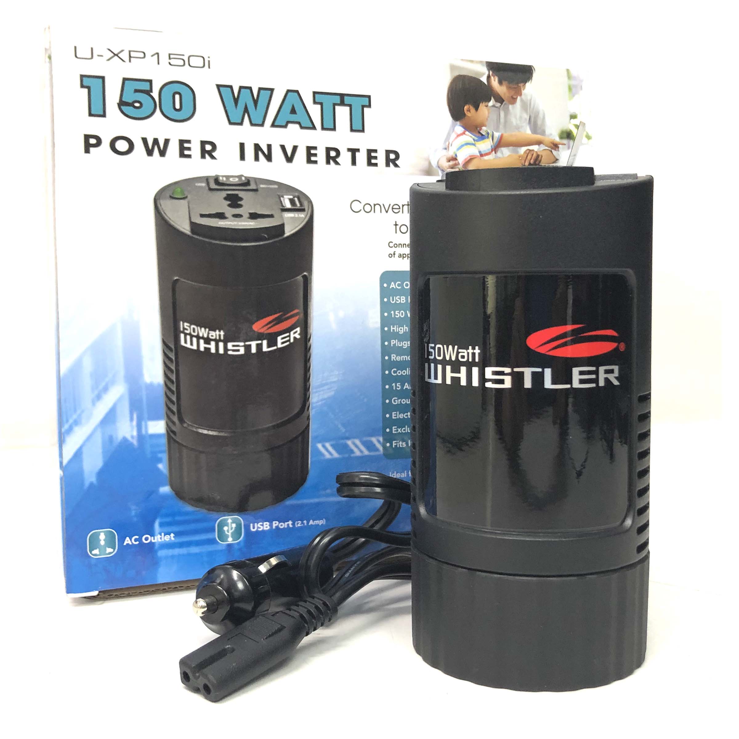 Compact 150W Car Caravan Power Inverter 12v 240v AC DC Sine Wave Can Cup Holder Size-VIC_Metro