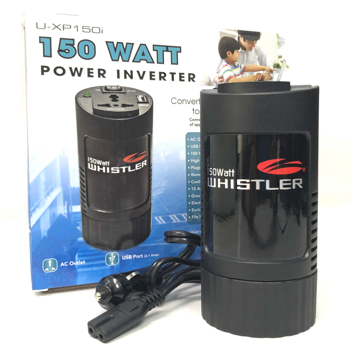 Compact 150W Car Caravan Power Inverter 12v 240v AC DC Sine Wave Can Cup Holder Size-SA_Rural