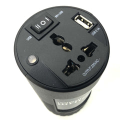 Compact 150W Car Caravan Power Inverter 12v 240v AC DC Sine Wave Can Cup Holder Size-NT_Metro