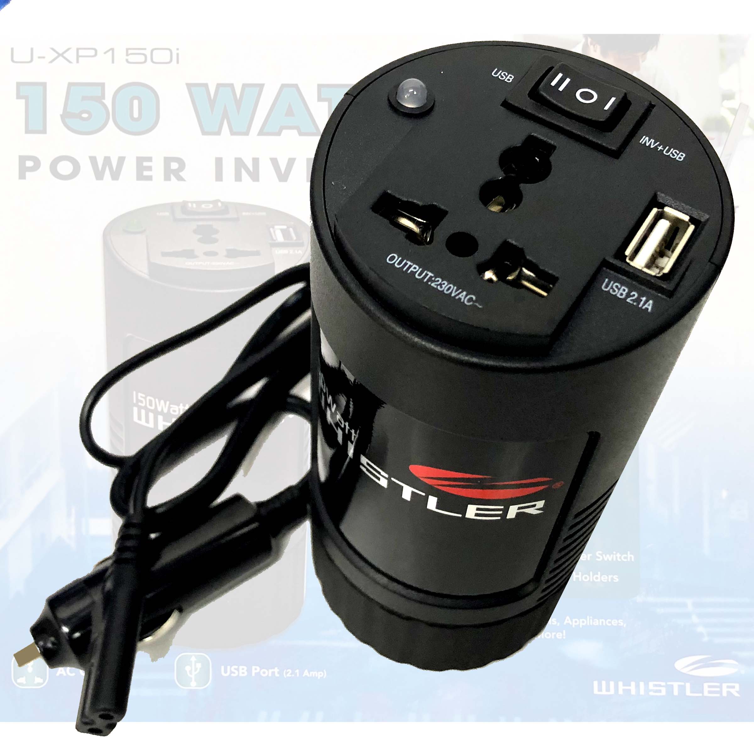 Compact 150W Car Caravan Power Inverter 12v 240v AC DC Sine Wave Can Cup Holder Size-ACT