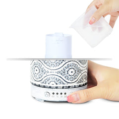 activiva 100ml Metal Essential Oil and Aroma Diffuser-Vintage White