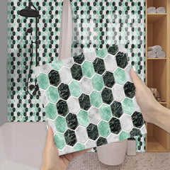 Imitation 3D Epoxy Tile Tic Tac Stickers Green-NT_Rural