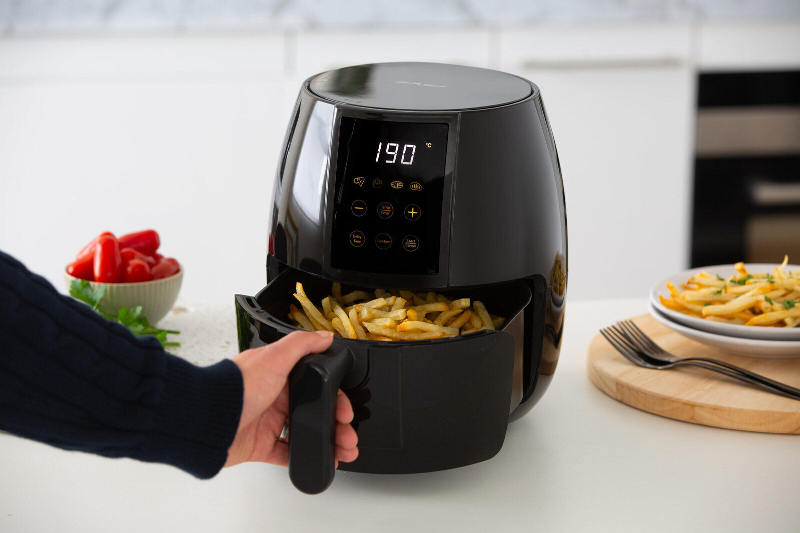 3L Digital Air Fryer w/ 200 C, Non-Stick & Removable Basket-ACT