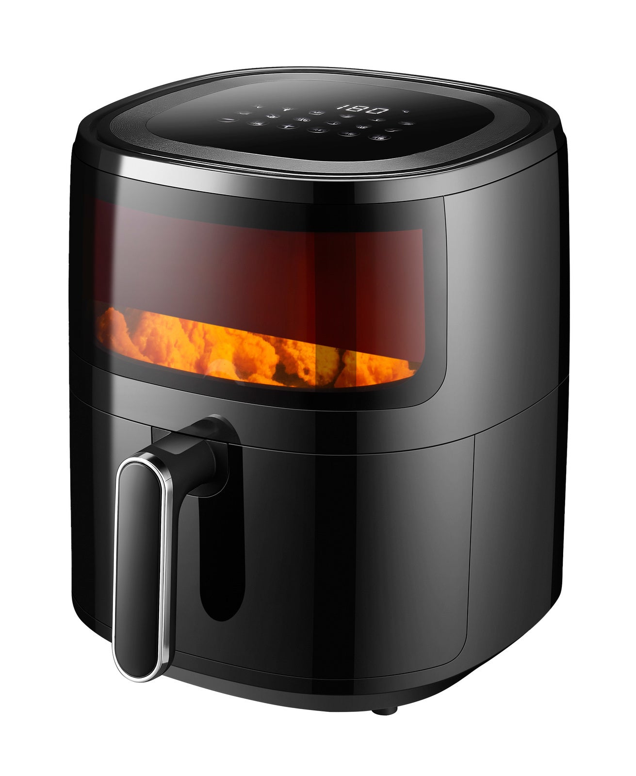 6L Digital Air Fryer w/ 1600W & Glass Window-REMOTE