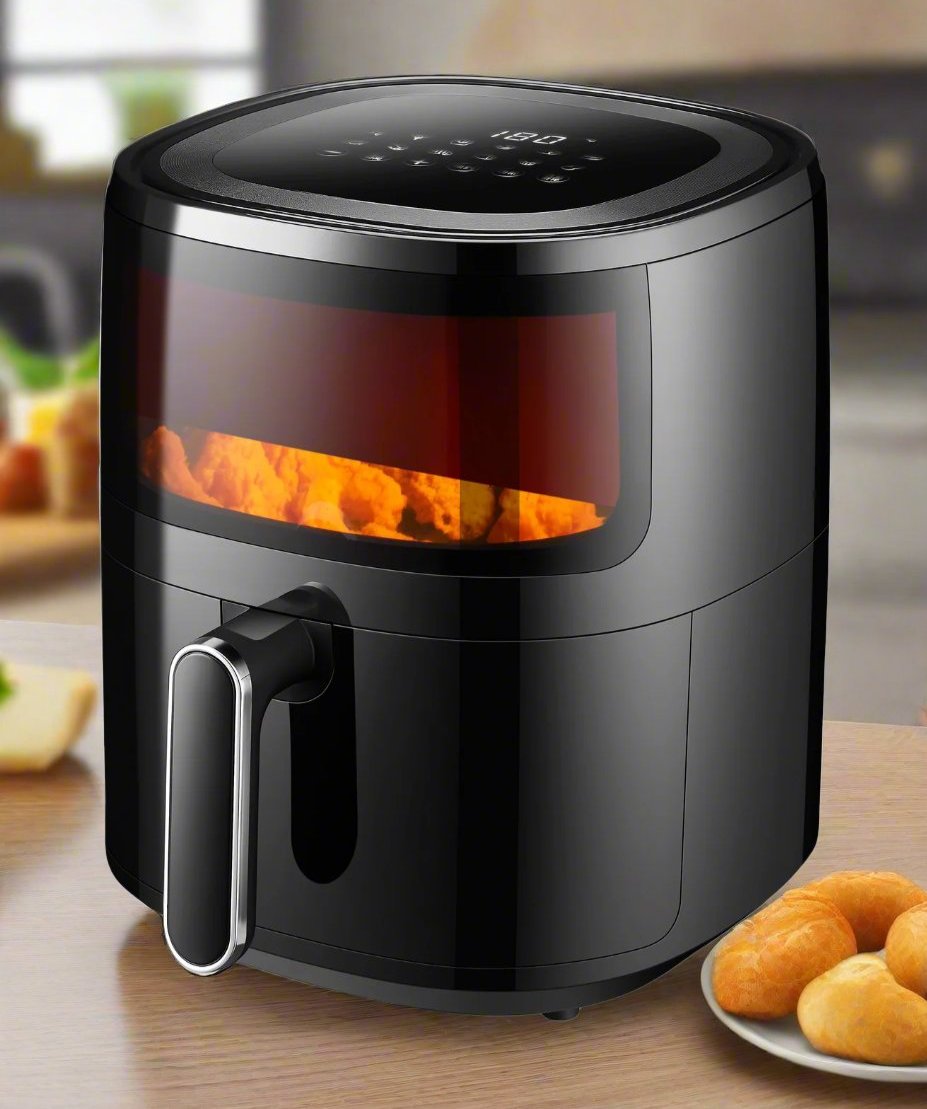 6L Digital Air Fryer w/ 1600W & Glass Window-SA_Metro