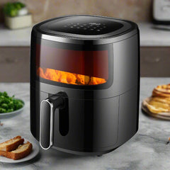 6L Digital Air Fryer w/ 1600W & Glass Window-VIC_Rural