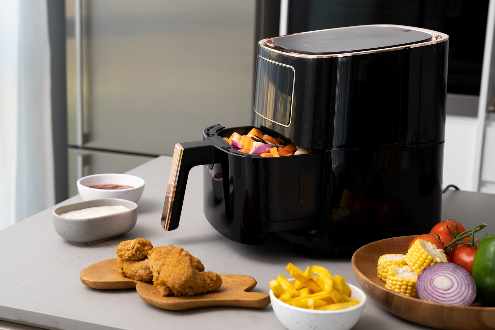 7L Digital Air Fryer (Black) 1700W, 200C, 8 Cooking Settings-QLD_Rural