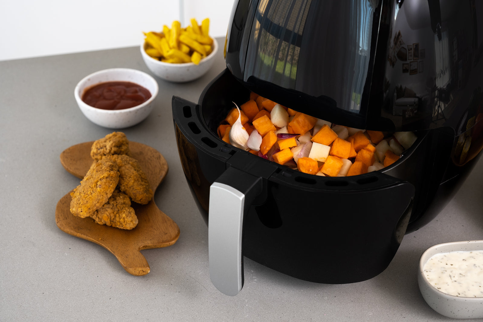 8L Digital Air Fryer, 1800W, Non-Stick, 8 Cooking Programs-ACT