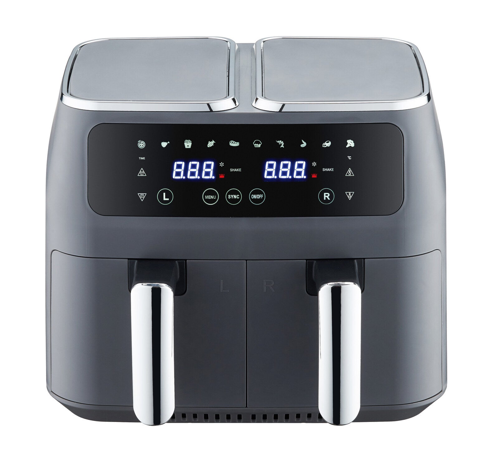 8L Dual Zone Digital Air Fryer with 200C, 10 Cooking Programs-SA_Metro