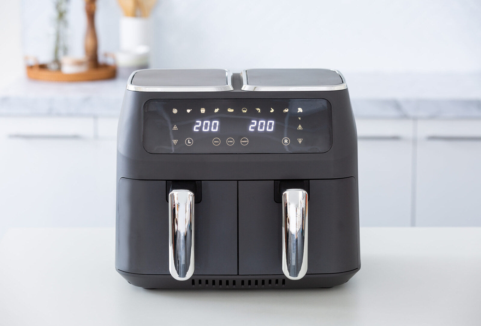 8L Dual Zone Digital Air Fryer with 200C, 10 Cooking Programs-NT_Rural