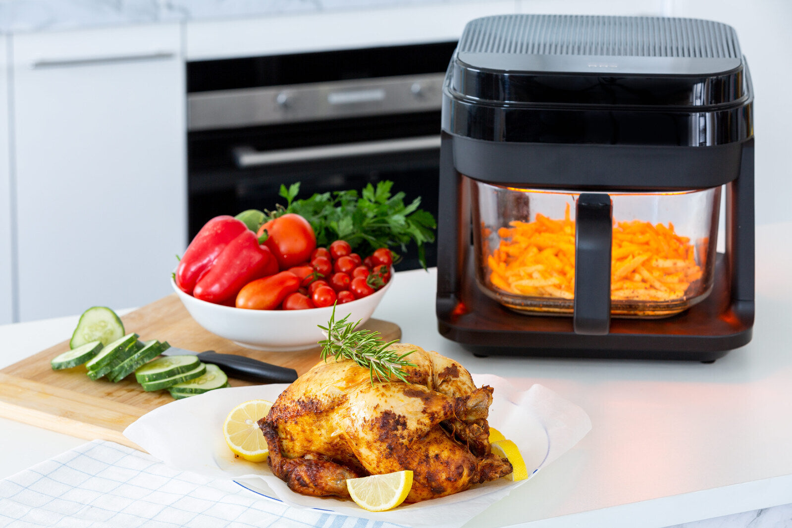 6.5L Glass Digital Air Fryer Oven, 1200W, &gt;200å¡C, Easy Cleaning-ACT