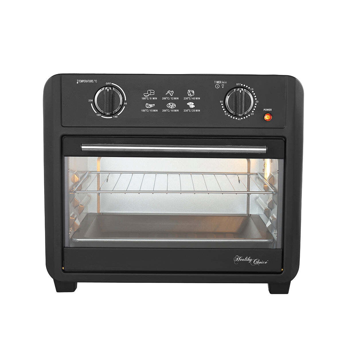 23L Air Fryer Oven (Black) + 3 Accessories to Bake & Cook-VIC_Metro