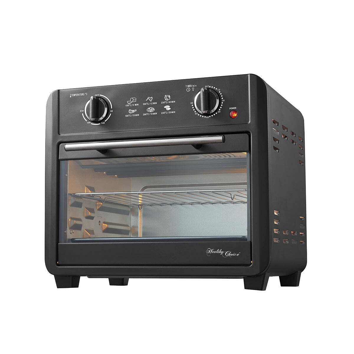 23L Air Fryer Oven (Black) + 3 Accessories to Bake & Cook-SA_Metro