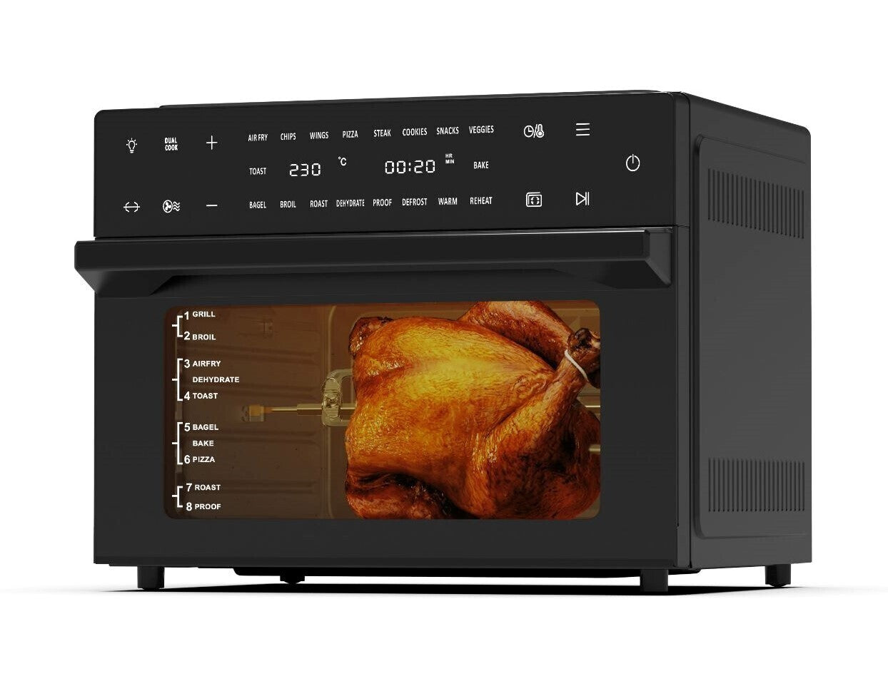 30L Digital Multi-Function Air Fryer Oven, 1800W, >230C-ACT