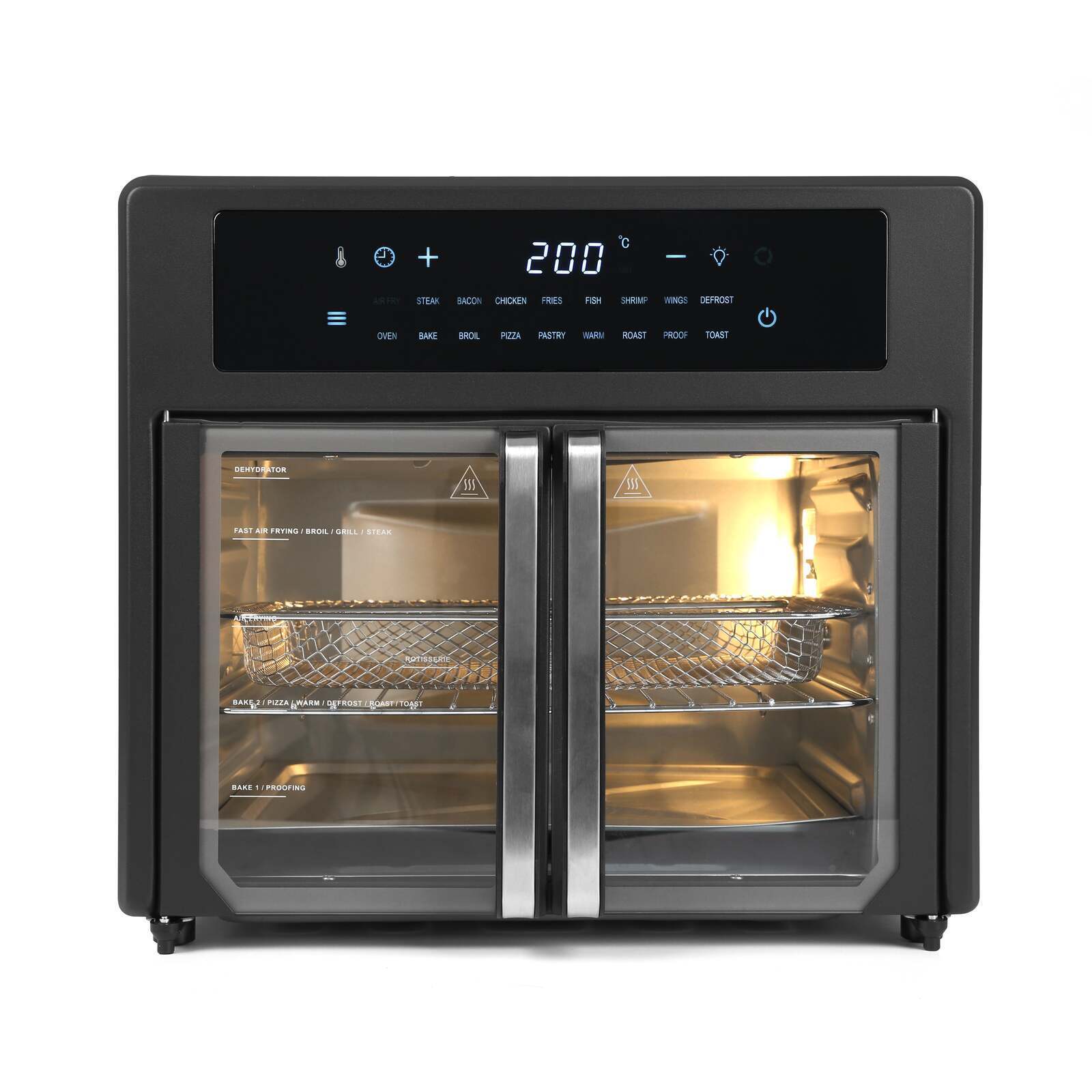 25L Air Fryer Convection Oven with 360 Cooking & French Doors-TAS_Rural