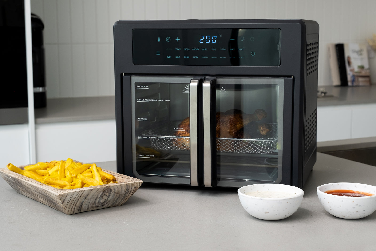 25L Air Fryer Convection Oven with 360 Cooking & French Doors-TAS_Metro