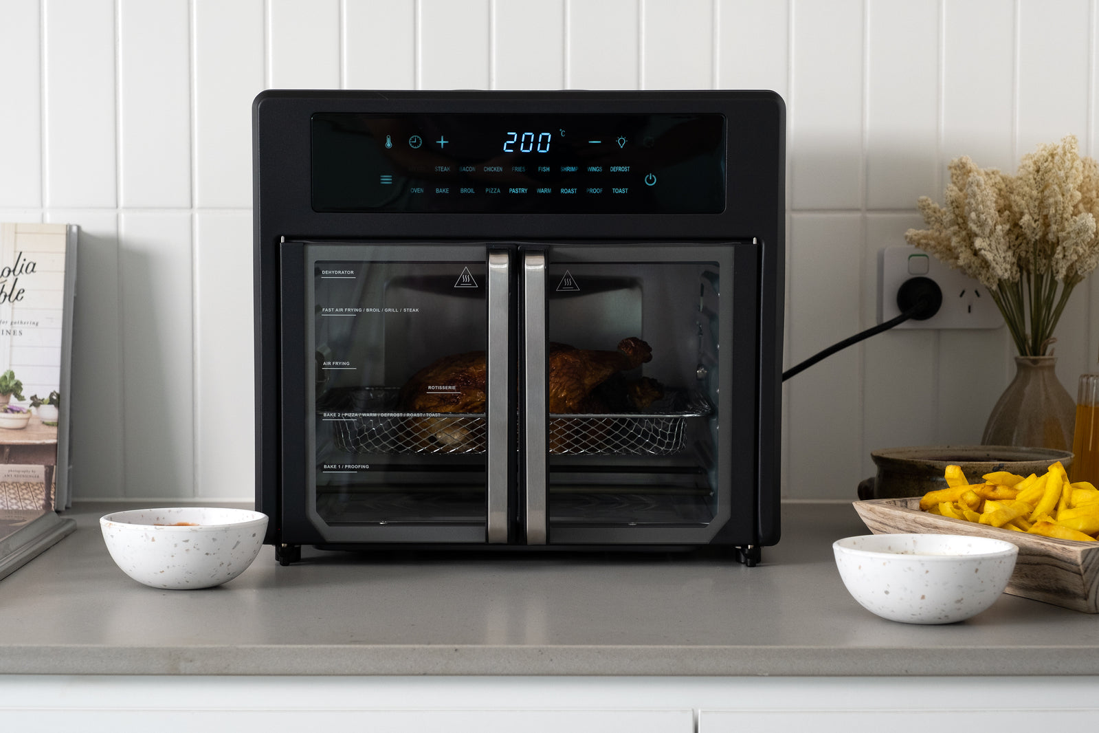 25L Air Fryer Convection Oven with 360 Cooking & French Doors-NSW_Metro