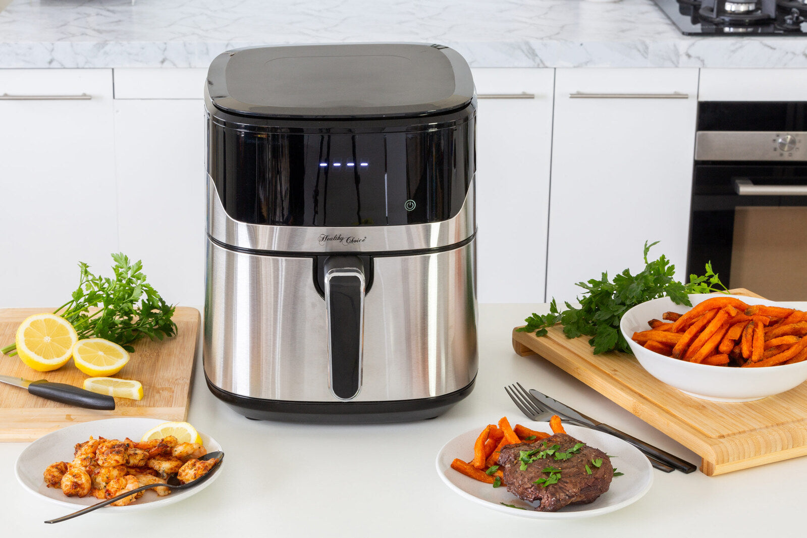 7L Air Fryer Wiz w/ Built-In Scale, 200C, 9 Cooking Programs-TAS_Rural