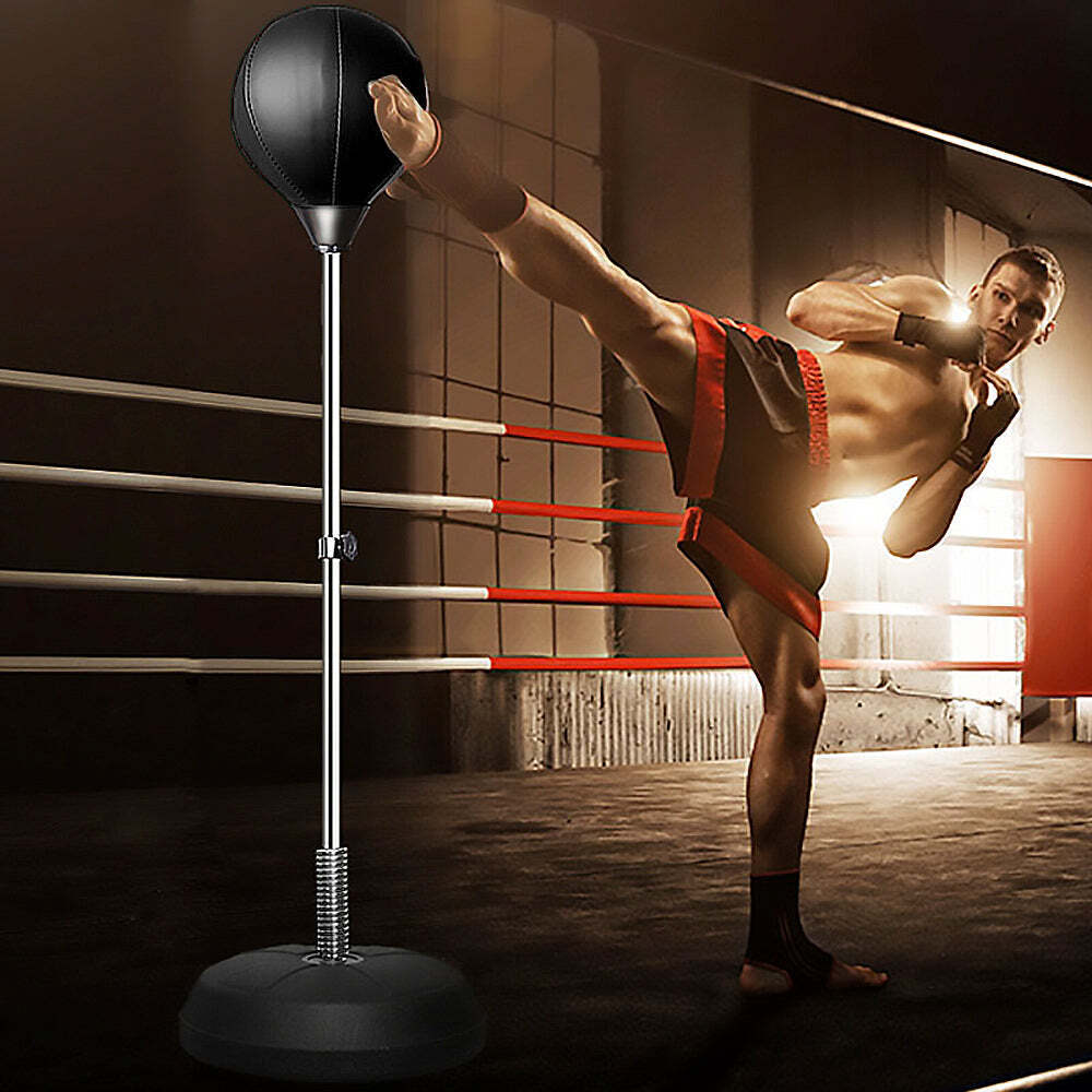 Free-Standing Boxing Set: PU Punching Ball & Boxing Gloves-ACT