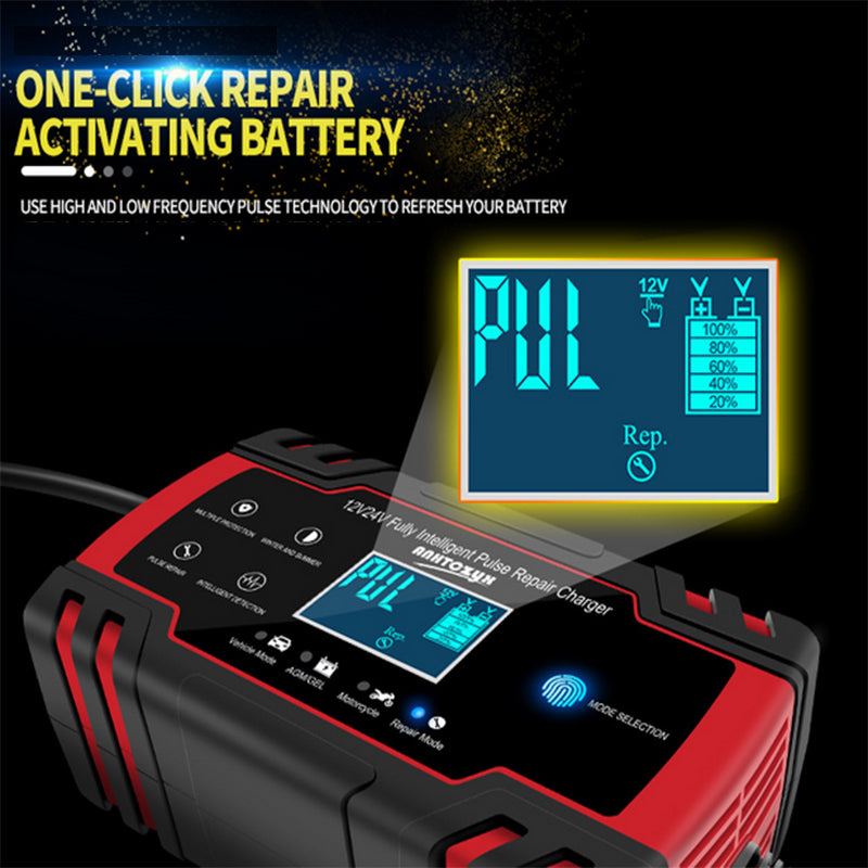 12V/24V Car Battery Charger Smart Trickle Repair Caravan Motorcycle Boat GEL/AGM-SA_Metro