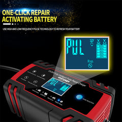 12V/24V Car Battery Charger Smart Trickle Repair Caravan Motorcycle Boat GEL/AGM-REMOTE