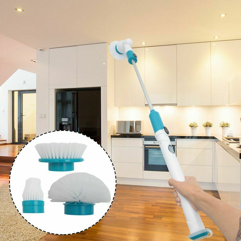 10PCS Rechargeable Spin Scrubber Electric Turbo Scrub Cleaning Brush Cordless Kit-TAS_Metro