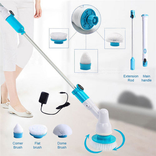 10PCS Rechargeable Spin Scrubber Electric Turbo Scrub Cleaning Brush Cordless Kit-TAS_Metro