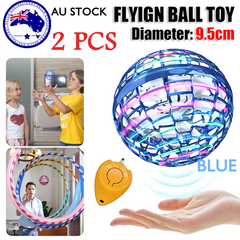 2pcs BLUE Flying Ball Mini Hand UFO Toys Drone Helicopter Hover Quadcopter Kids Toys Gifts-NSW_Rural