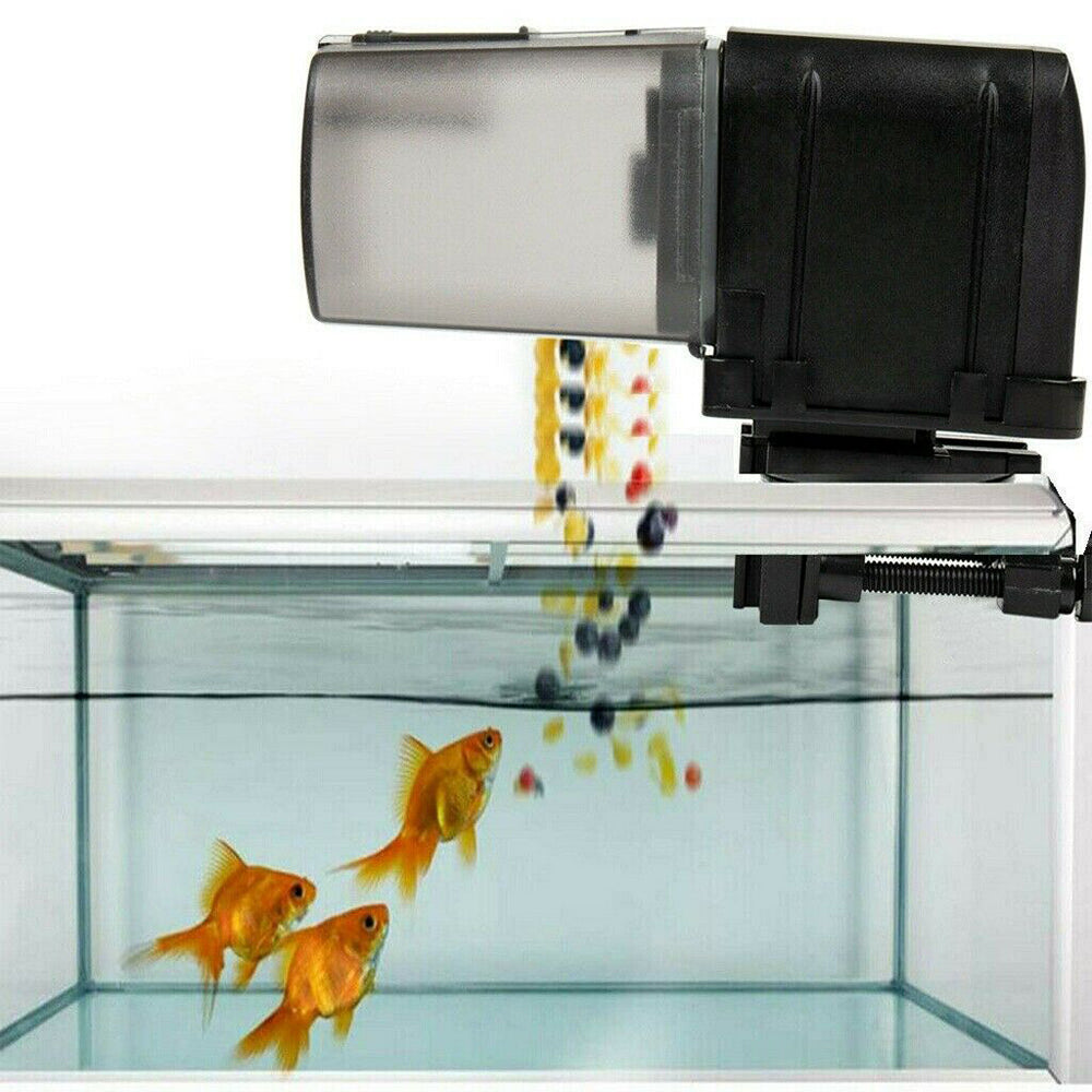 WiFi Automatic Fish Food Feeder Pet Feeding Aquarium Tank Pond Dispenser USB-TAS_Metro