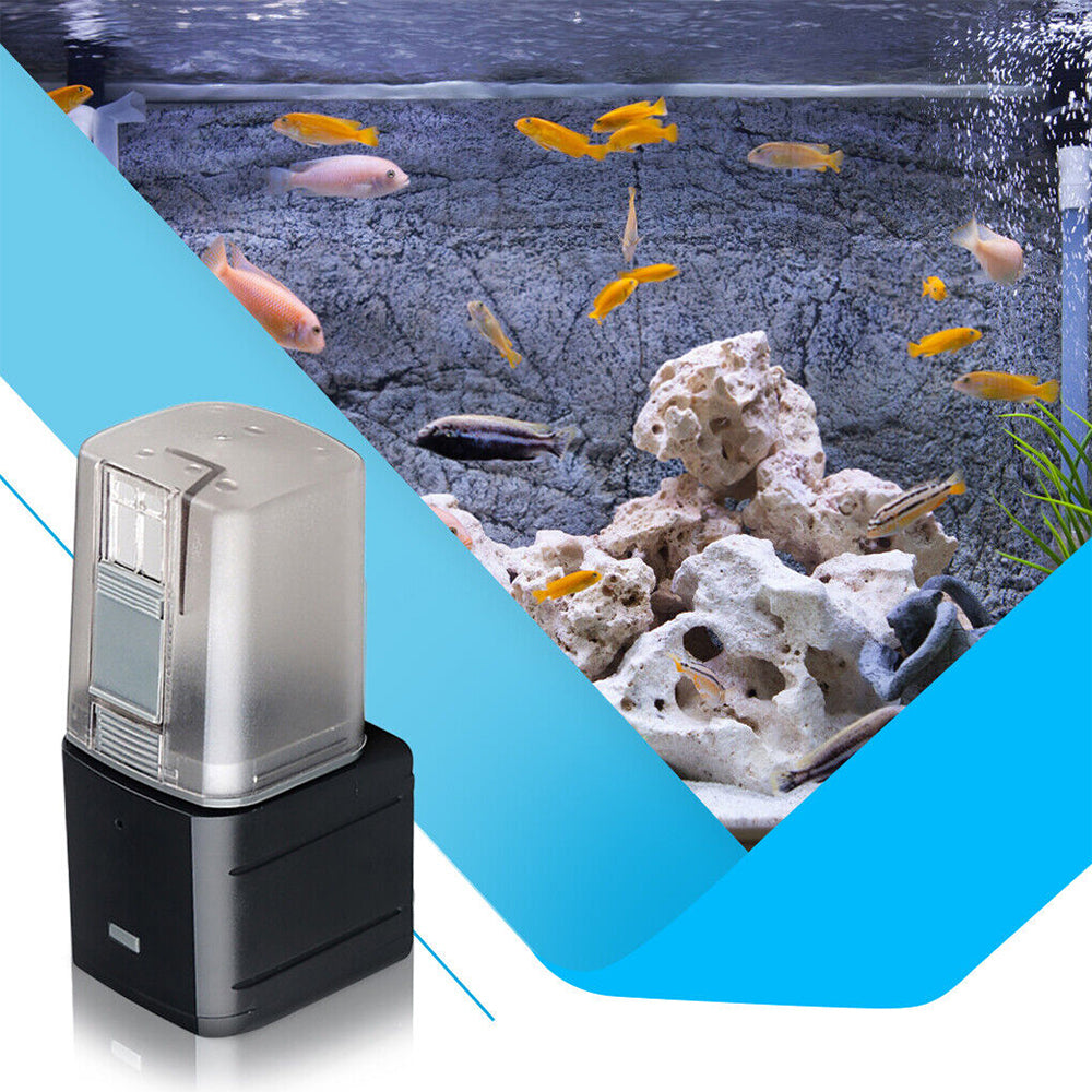 WiFi Automatic Fish Food Feeder Pet Feeding Aquarium Tank Pond Dispenser USB-ACT