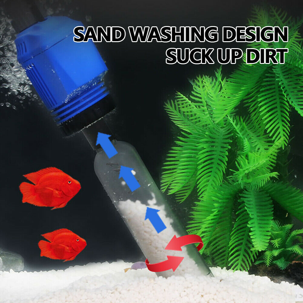 Electric Aquarium Fish Tank Cleaner Water Exchanger Siphon Vacuum Sand Cleaner-ACT