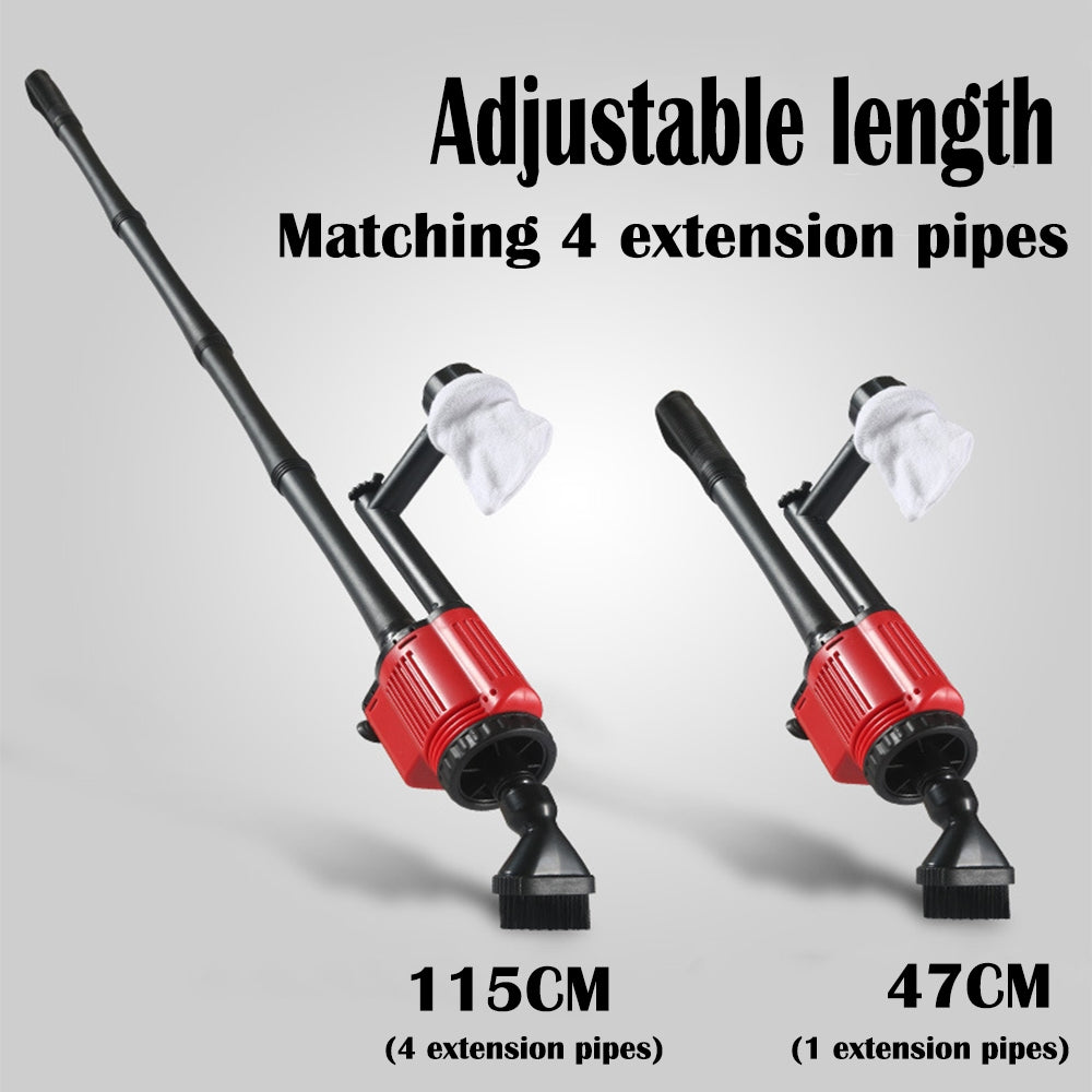 Aquarium Electric Siphon Pump Vacuum Cleaner Fish Tank Clean Water Change Gravel-ACT