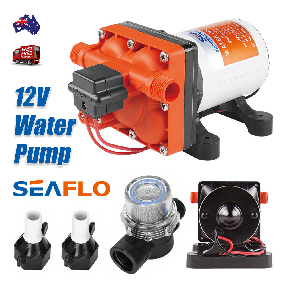 3 G/m RV Supreme 12v Water Pump for Caravan Motorhome Camper Trailer Boat Seaflo-TAS_Metro