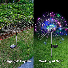 Colourful Fireworks 180 LED Fairy String Lights Starburst Solar Xmas Garden Night Lamp Hot NEW-TAS_Metro