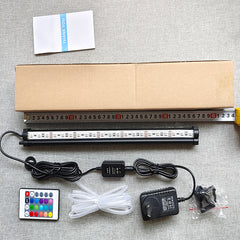 38cm LED Aquarium Lights Submersible Air Bubble RGB Light for Fish Tank Underwater-NT_Rural