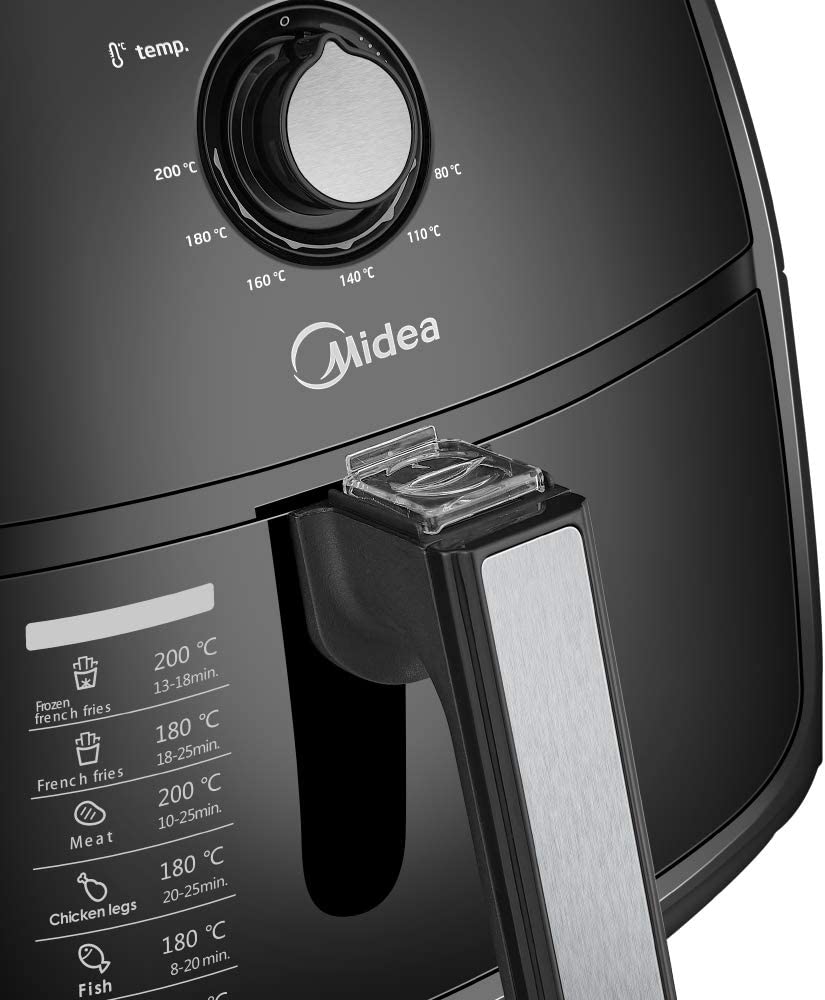 Midea 4L 1500W Multi-functional Air Fryer - Black-ACT