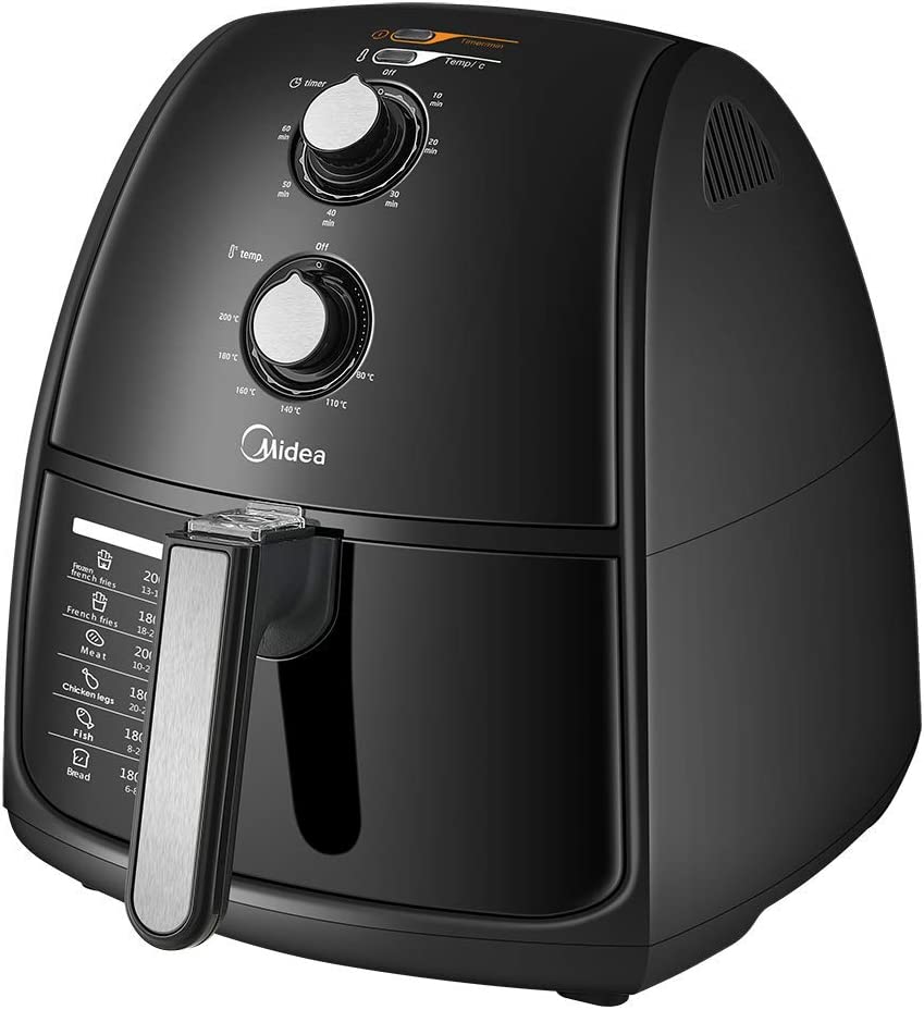 Midea 4L 1500W Multi-functional Air Fryer - Black-ACT