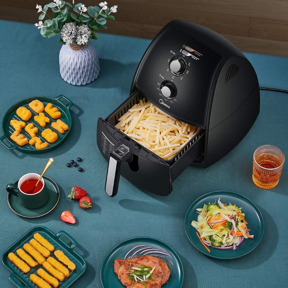 Midea 4L 1500W Multi-functional Air Fryer - Black-NSW_Rural