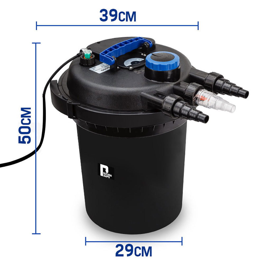 PROTEGE Aquarium External Canister Filter Aqua Fish Tank Pond Water UV Light 10000 L/H-ACT