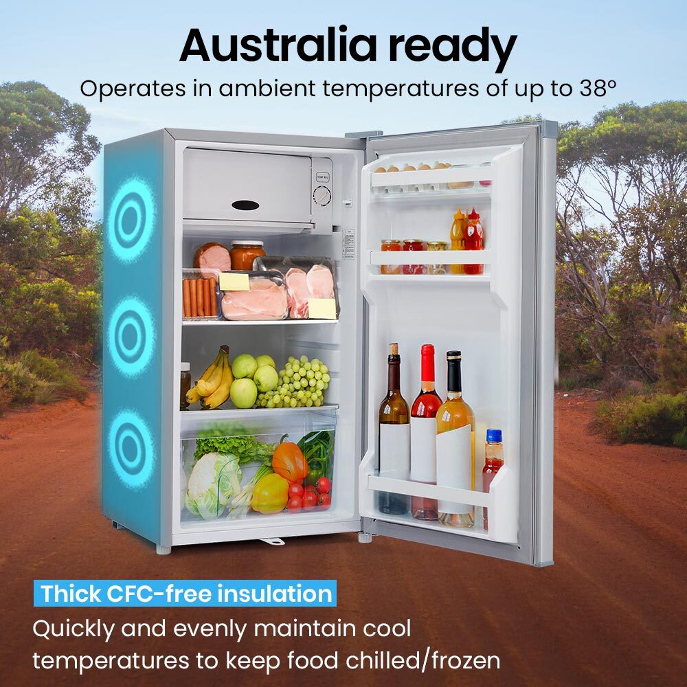 GECKO 95L Portable Upright Fridge Freezer Camping Caravans Bar Fridges Refrigerator 12V/24V/240V-QLD_Rural