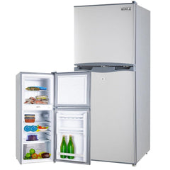 GECKO 125L Portable Fridge Freezer Camping Motorhome Caravan Upright Fridges 12V/24V/240V, Silver-NSW_Rural