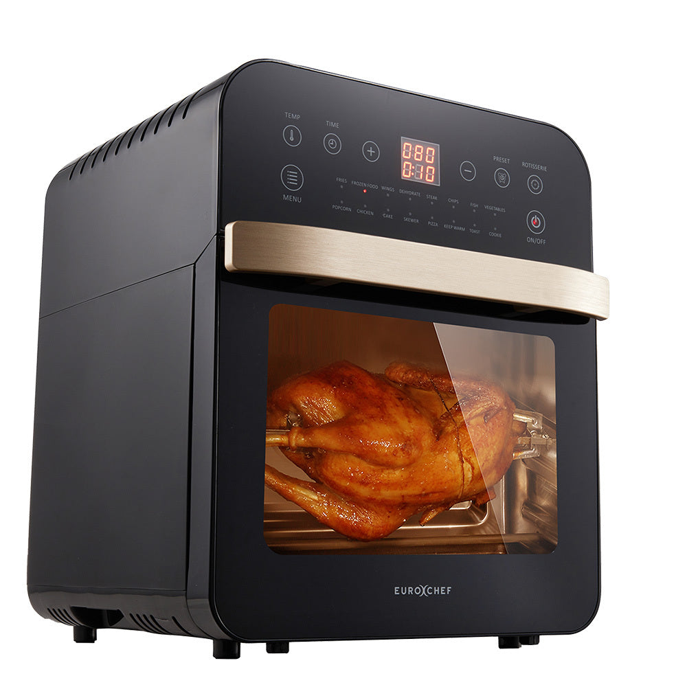 EUROCHEF 16L Air Fryer Electric Digital Airfryer Rotisserie Dry Large Big Cooker-TAS_Rural