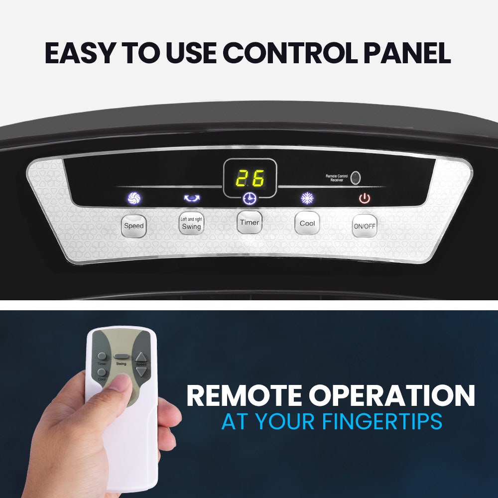 POLYCOOL 450W 80L Evaporative Air Cooler, Commercial Grade, Remote Control, Fan