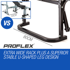 PROFLEX 7in1 Weight Bench Press Multi-Station Home Gym Leg Curl Equipment Set-NSW_Rural