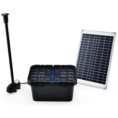 PROTEGE 10W Solar Powered Water Fountain Pump Pond Kit with Eco Filter Box-VIC_Metro