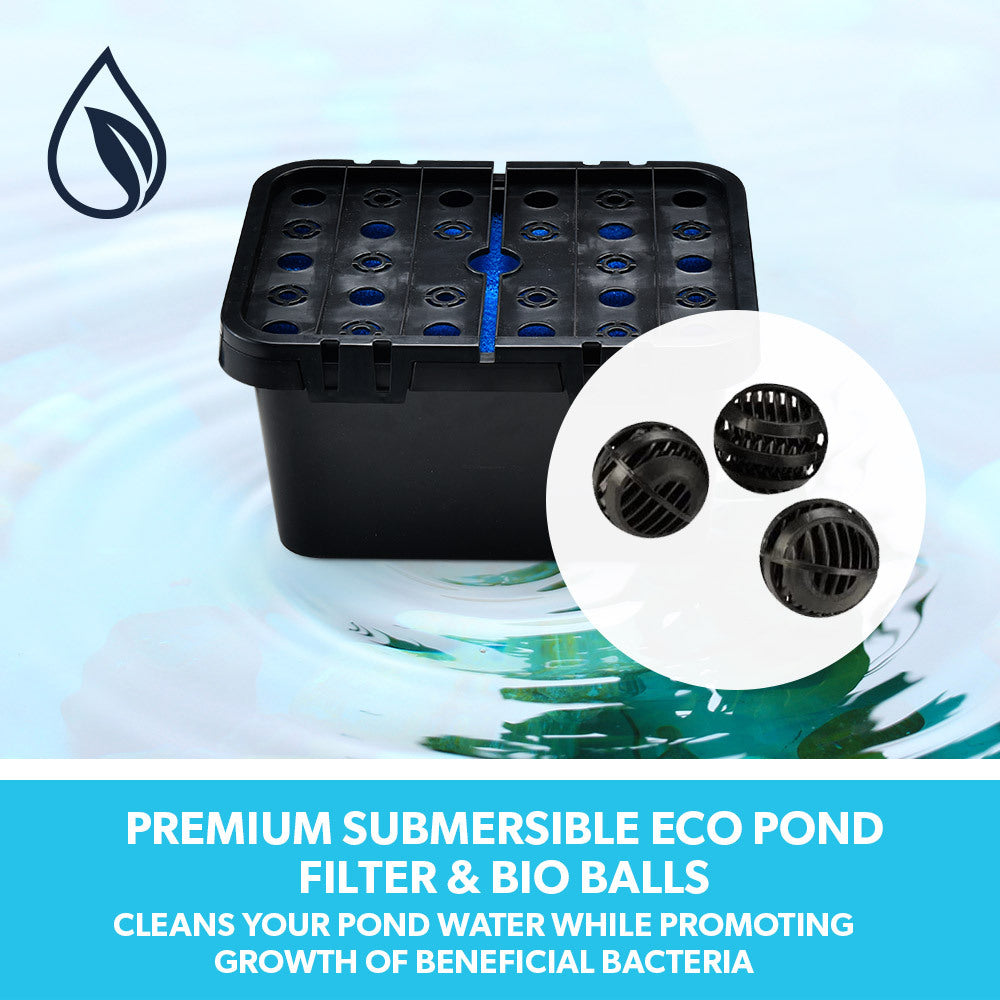 PROTEGE 10W Solar Powered Water Fountain Pump Pond Kit with Eco Filter Box-NSW_Metro