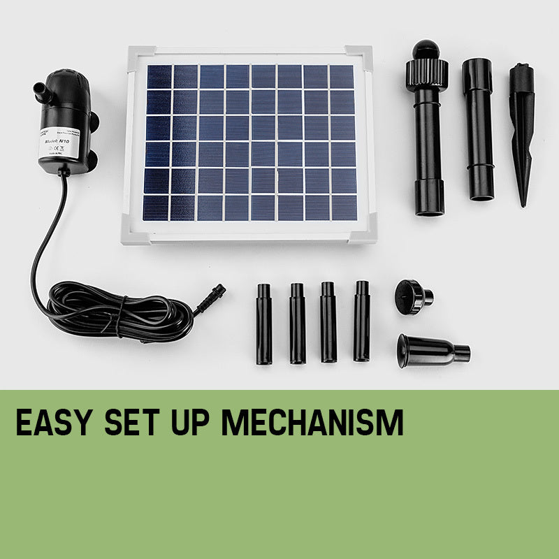 Protege 20W Solar Fountain Submersible Water Pump Power Panel Kit Garden Pond-SA_Rural