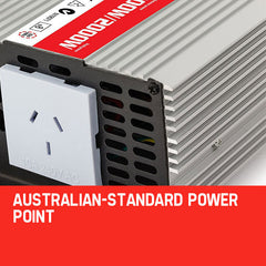 GENPOWER Pure Sine Wave 1000W/2000W 12V/240V Power Inverter Caravan Boat CarPlug-NSW_Metro