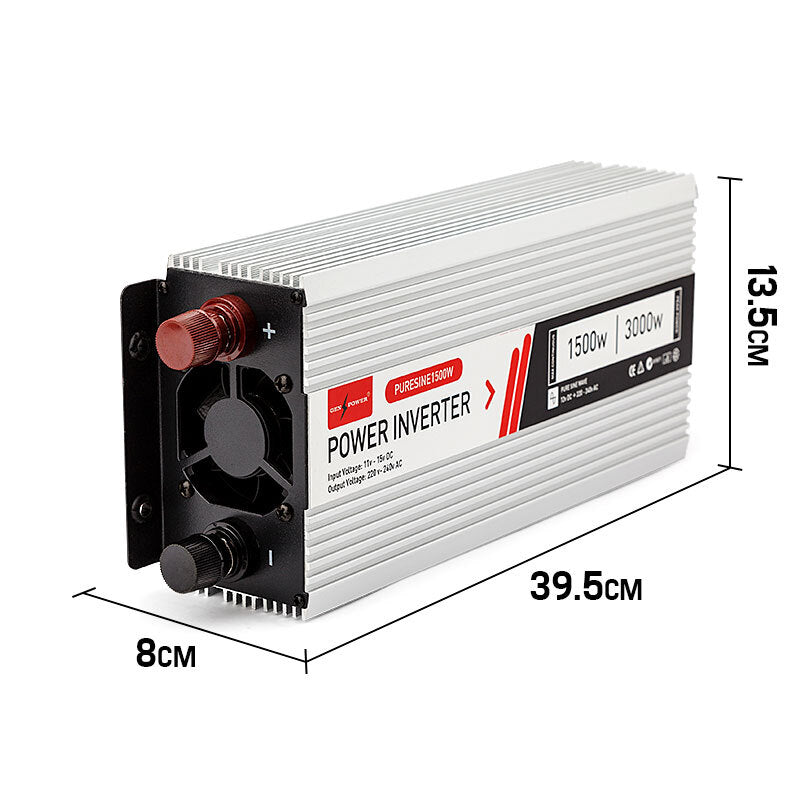 GENPOWER Pure Sine Wave 1500W/3000W 12V/240V Power Inverter Caravan Boat CarPlug-TAS_Rural