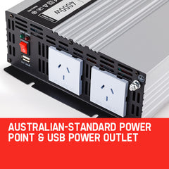 GENPOWER Pure Sine Wave 2000W/4000W 12V/240V Power Inverter Caravan Boat CarPlug-QLD_Metro